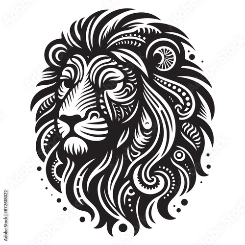 Wallpaper Mural Lion silhouette vector and icon Torontodigital.ca