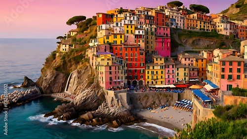 Sunset in Cinque Terre