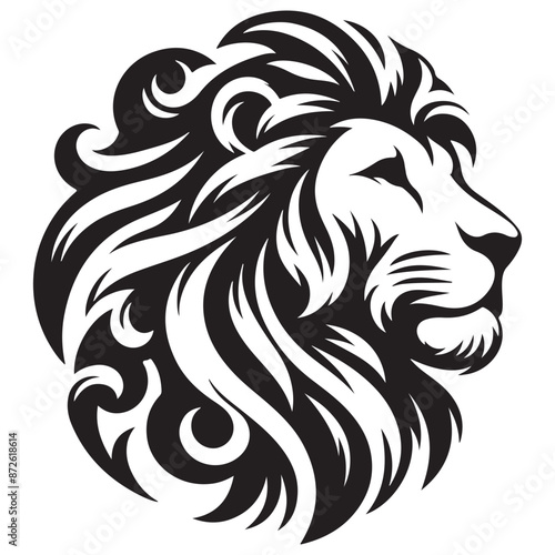 Wallpaper Mural Lion silhouette vector and icon Torontodigital.ca