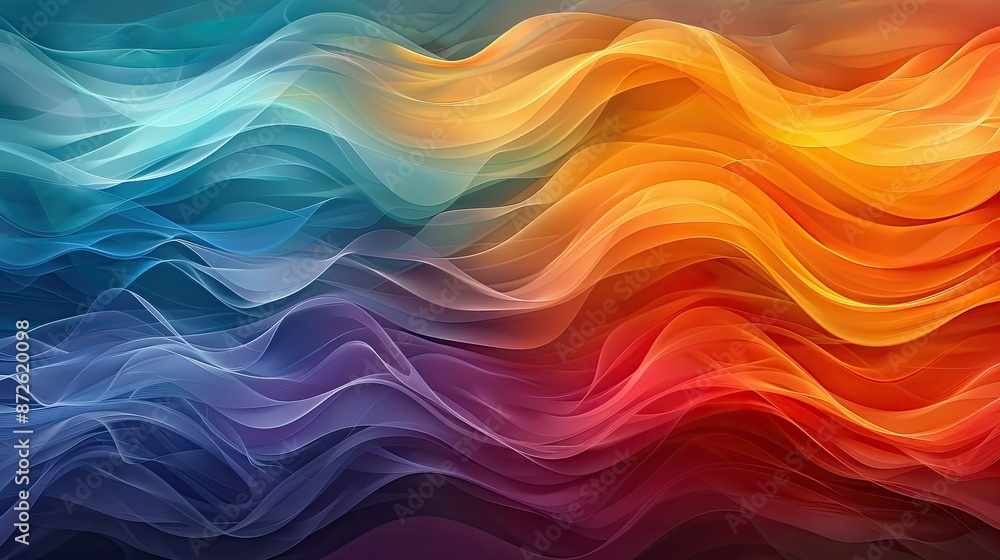 Dynamic waves of vibrant abstract colors Dynamic waves of vibrant abstract colors