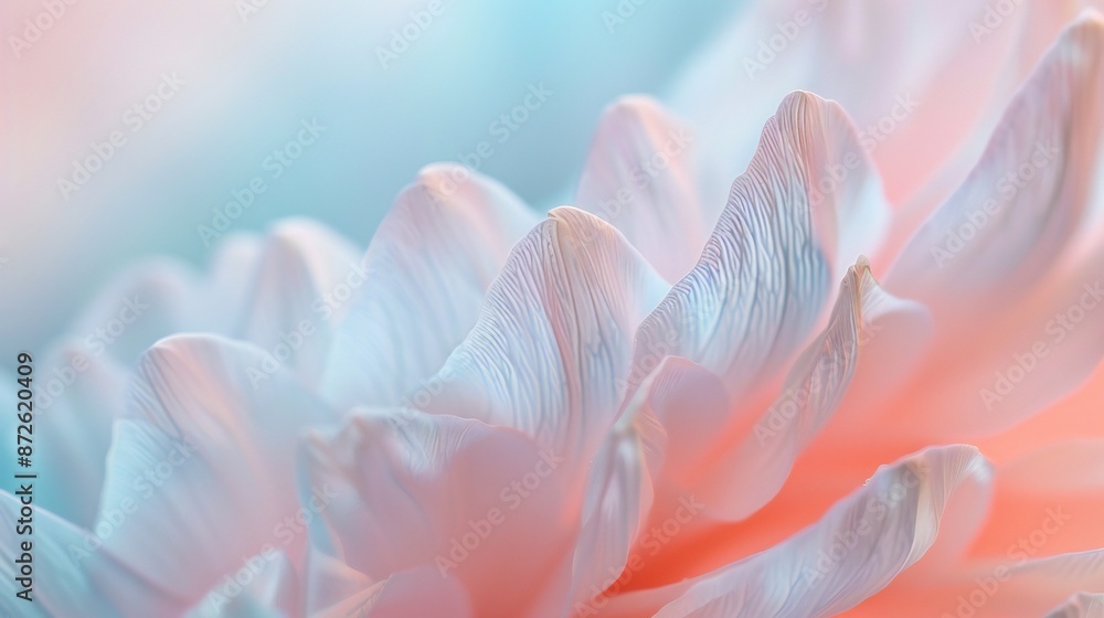 Minimalist X-ray close-up of translucent gerbera daisy petals, bold colored backdrop, vibrant lighting to accentuate petal structure and vivid hues. Minimalist X-ray close-up of translucent gerbera daisy petals, bold colored backdrop, vibrant lighting to accentuate petal structure and vivid hues.
