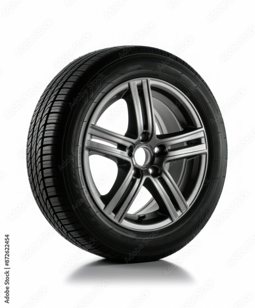 New Car Tire Isolated on White New Car Tire Isolated on White