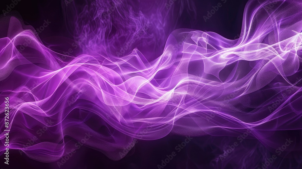 Flowing purple waves creating a luxurious and dynamic abstract background Flowing purple waves creating a luxurious and dynamic abstract background