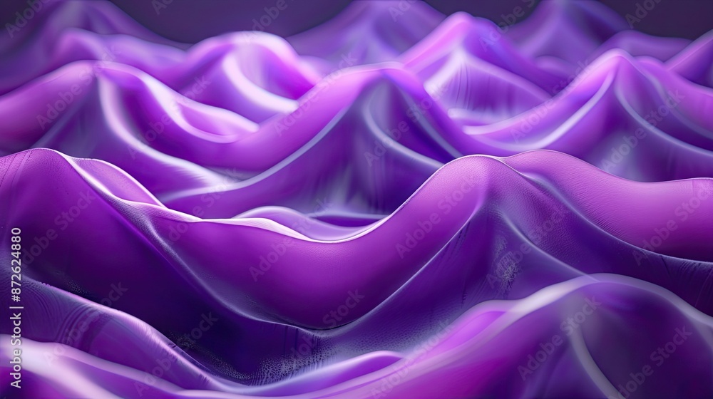 Flowing purple waves creating a luxurious and dynamic abstract background Flowing purple waves creating a luxurious and dynamic abstract background