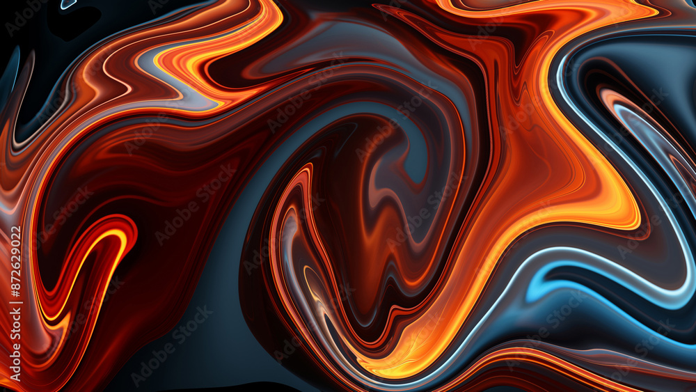 4K Texture of abstract fluid art. background made of abstract paint ...