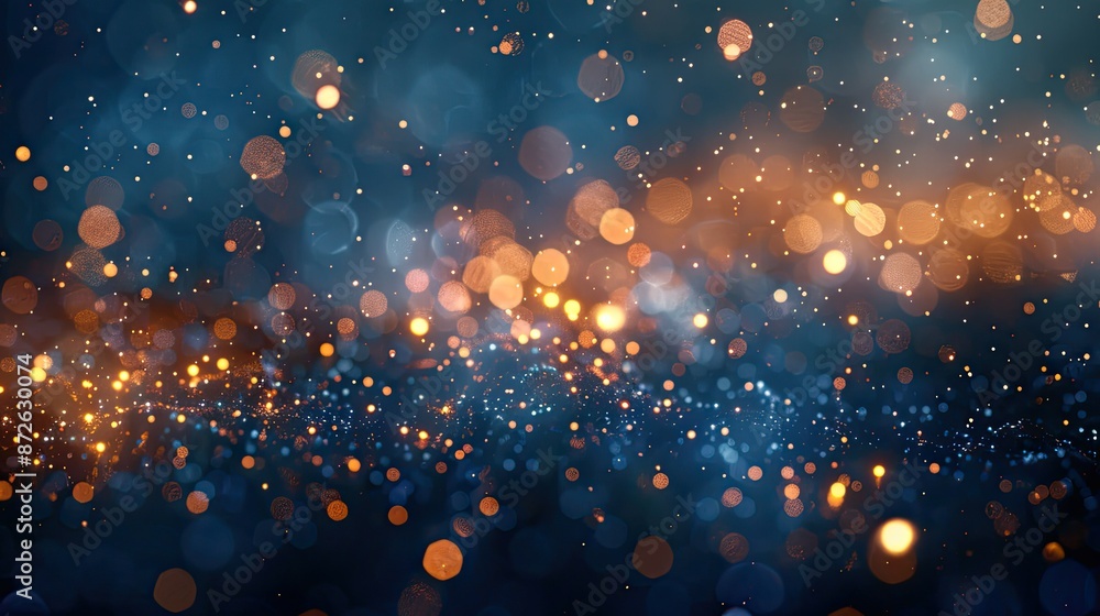 Fototapeta premium Abstract bokeh background with sparkling lights