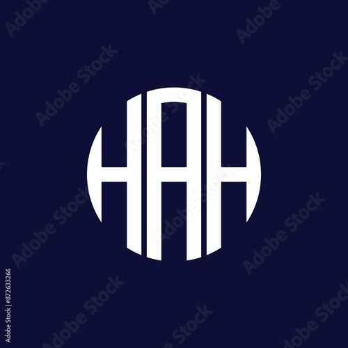 hah circle logo design