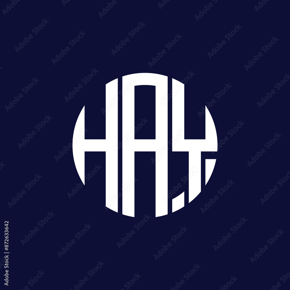 Obraz premium hay circle logo design