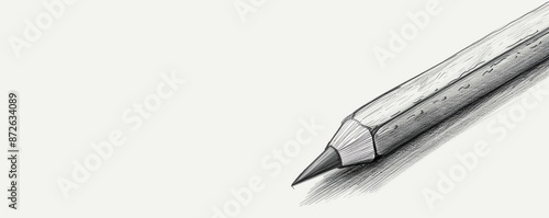 Stationary element eraser clipart, sketch style, grayscale, isolated on white background. copy space for text,