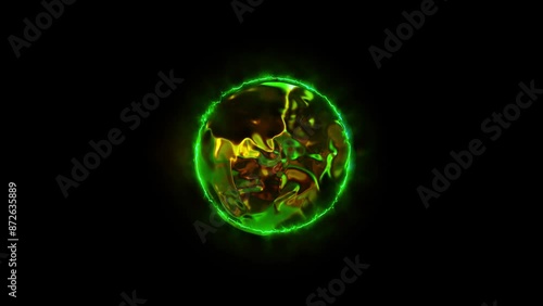 Wallpaper Mural energy sector. Futuristic magical plasma circle glows in space.
 Torontodigital.ca