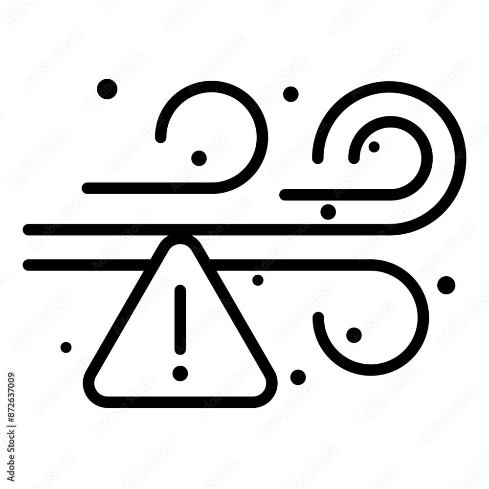 Air Pollution Warning Icon - Editable Stroke, Suitable for Web, UI, Mobile Application Air Pollution Warning Icon - Editable Stroke, Suitable for Web, UI, Mobile Application
