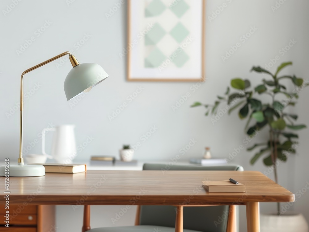 Effortlessly Elegant: Art Deco Home Office with Stylish Accessories and Clean Lines Effortlessly Elegant: Art Deco Home Office with Stylish Accessories and Clean Lines