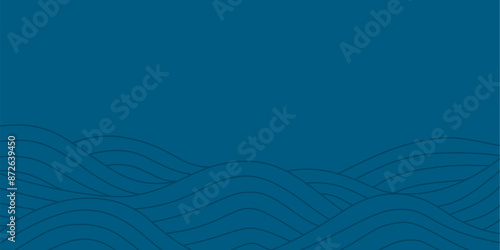 abstract Ocean Waves background. wave ocean background. abstract sea ripple, doodle wavy line background. sea and ocean ripple water background.	
