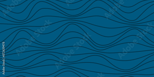 abstract Ocean Waves background. wave ocean background. abstract sea ripple, doodle wavy line background. sea and ocean ripple water background.	