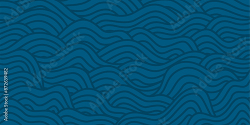 abstract Ocean Waves background. wave ocean background. abstract sea ripple, doodle wavy line background. sea and ocean ripple water background. 