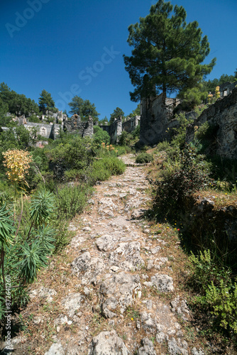 The ghost town of Kayakey, Turkey.