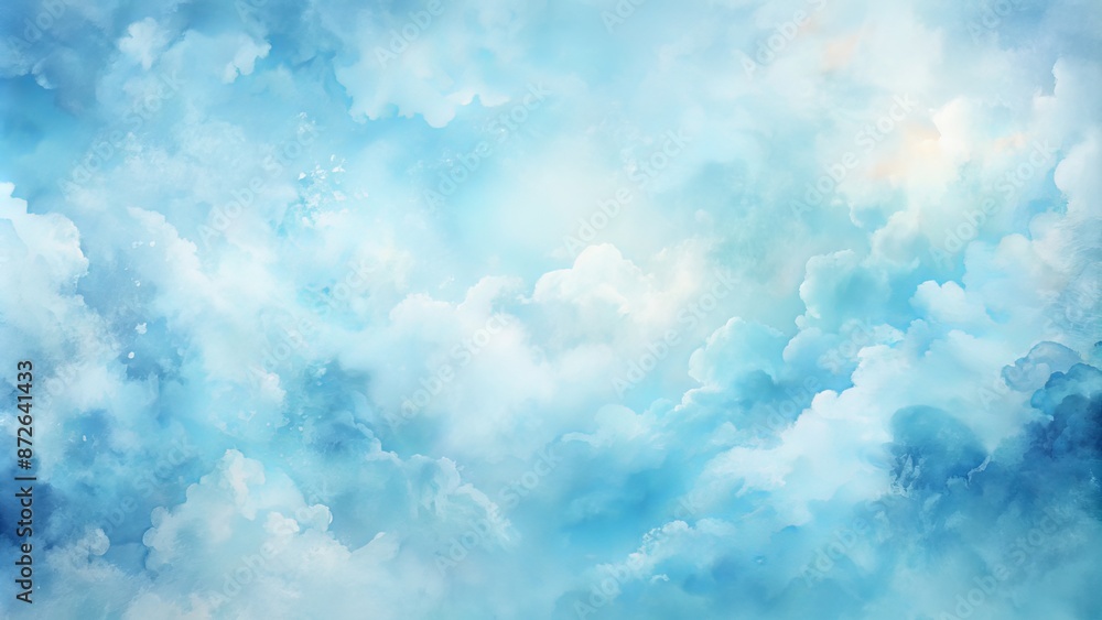 Soft serene blue watercolor abstract background with gentle cloud texture and subtle gradient, perfect for calming digital designs. Soft serene blue watercolor abstract background with gentle cloud texture and subtle gradient, perfect for calming digital designs.