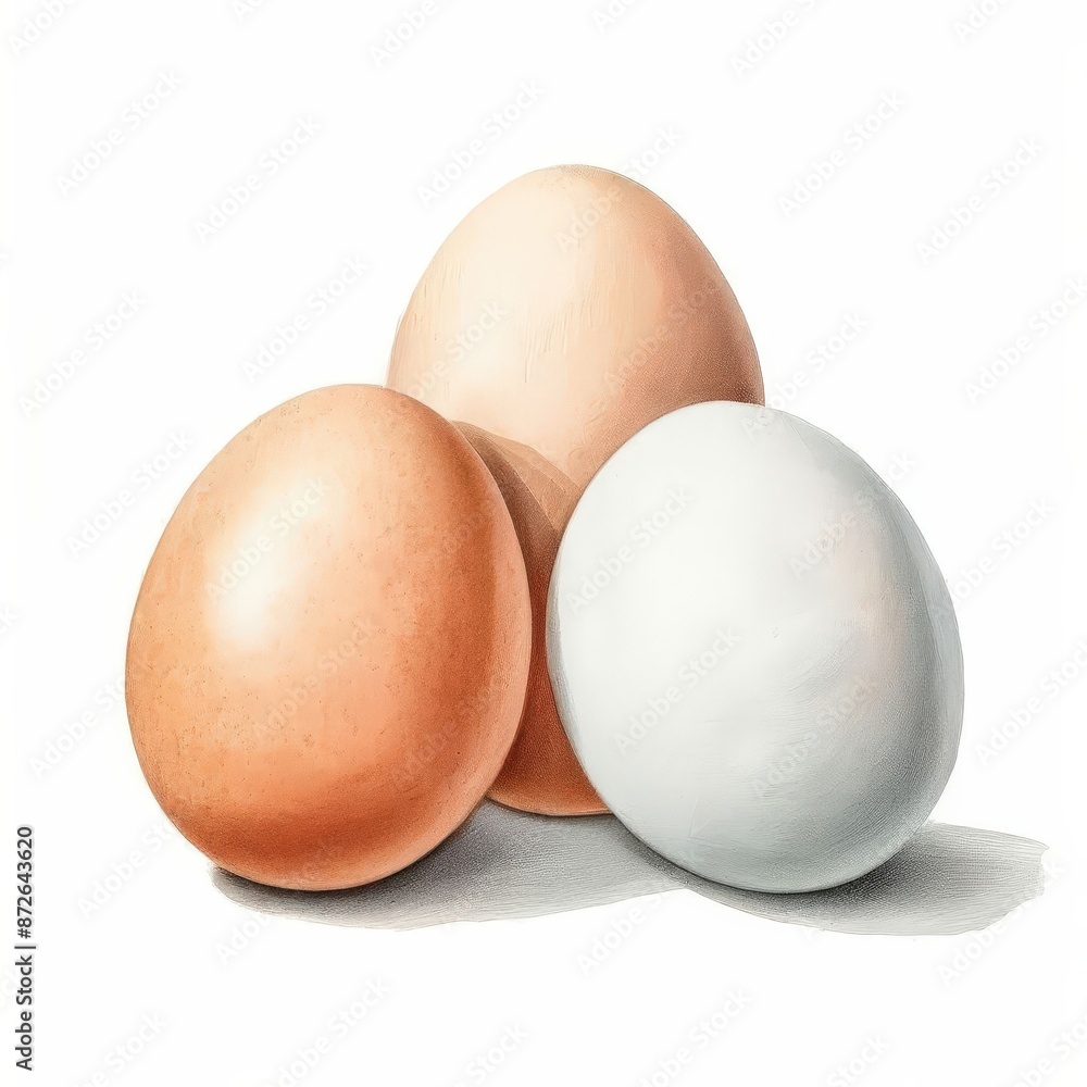 an ai generated image, Fresh Chicken Eggs an ai generated image, Fresh Chicken Eggs