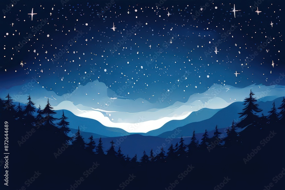 an ai generated image, The night sky with the Milky Way clearly visible, an ai generated image, The night sky with the Milky Way clearly visible,