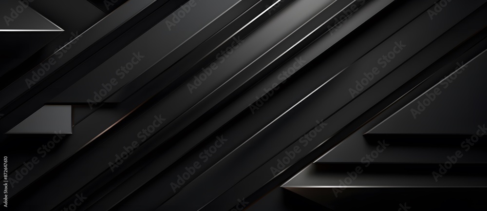 Obraz premium Abstract diamond geometry black background, wallpaper.