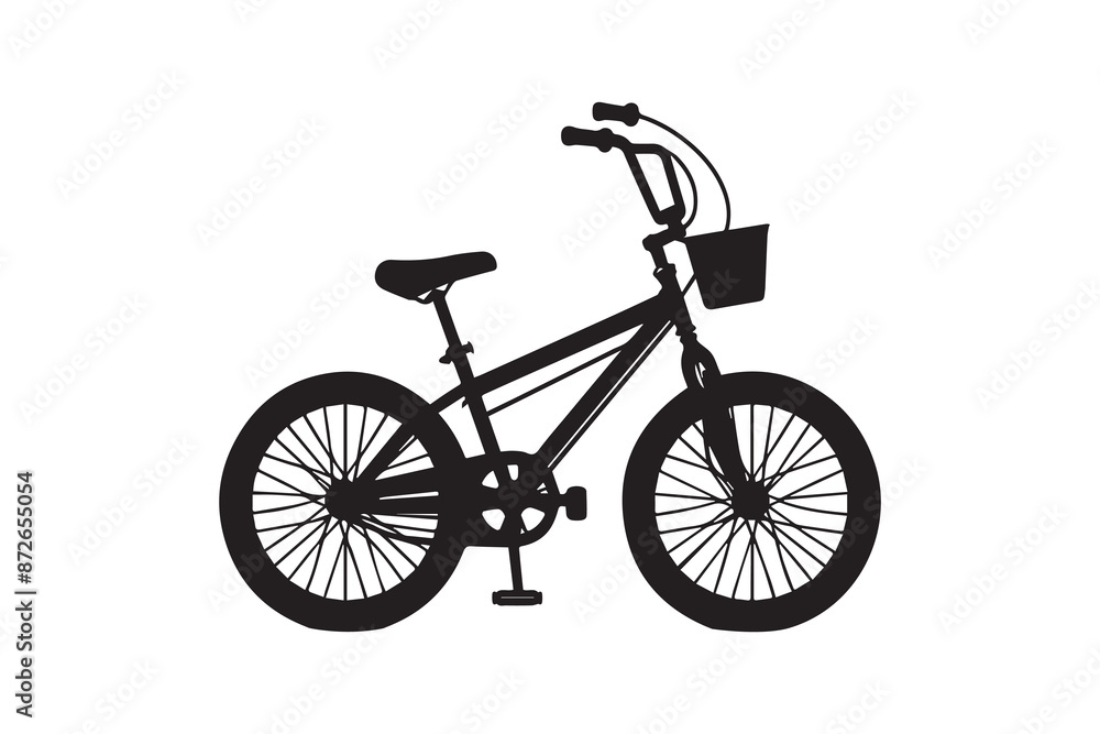 Fototapeta premium Bicycle Sport Icon silhouette Vector Illustration art