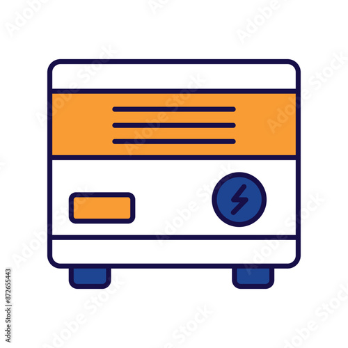convector icon with white background vector stock illustration