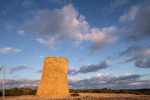 S’Estalella tower, built by Simó Carrió , 1577, Llucmajor, Mallorca, Balearic Islands, Spain photo