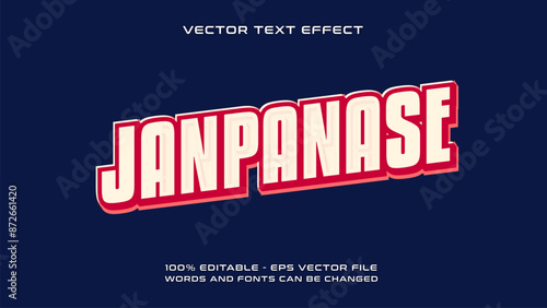 JAPAN text effect