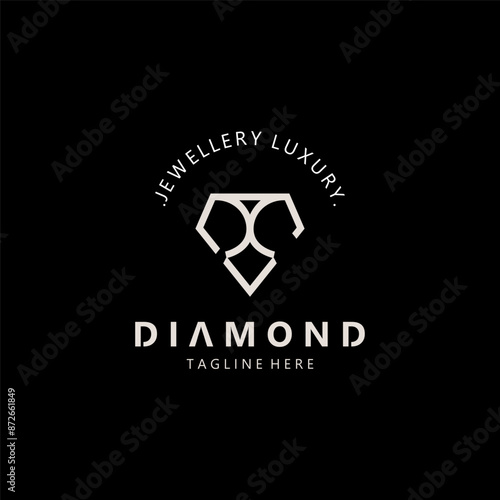 Jewelry Logo Template Design, diamond shop, accessories fashion Design elegant