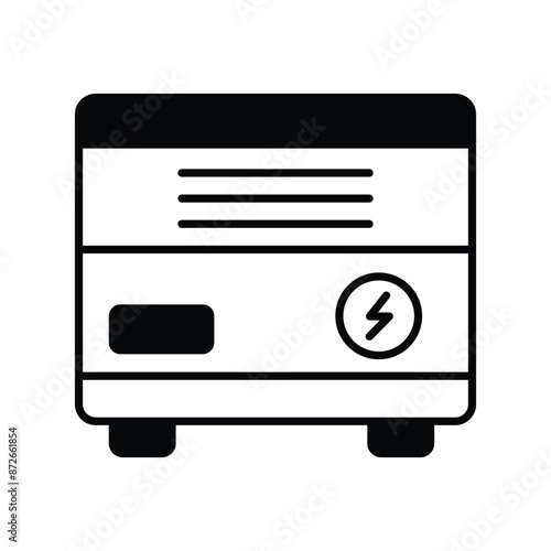 convector icon with white background vector stock illustration
