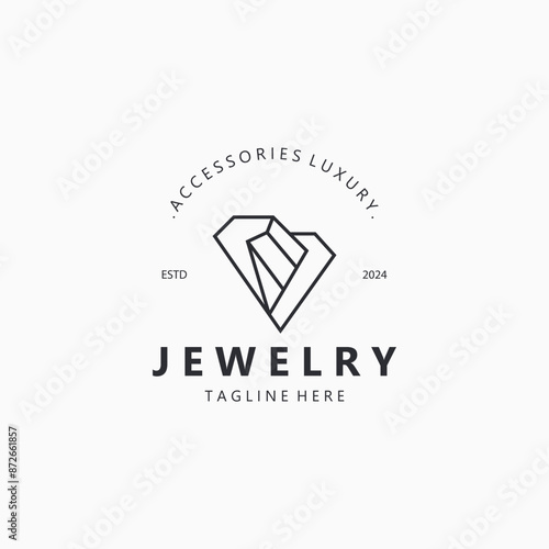 Free Download Jewelry Logo Template Design, diamond shop, accessories fashion Design elegant - GFXLoad