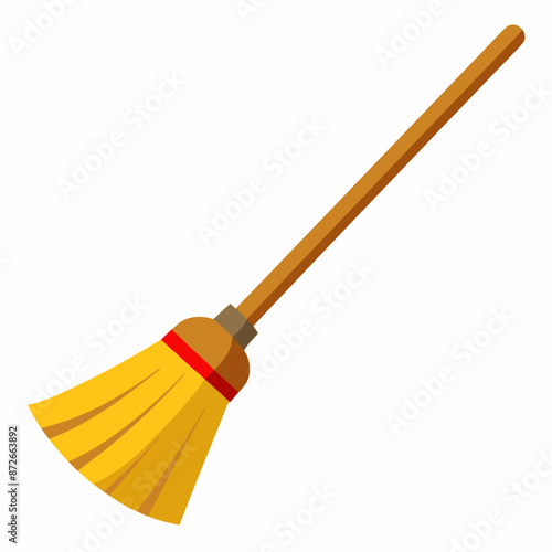 broom clipart cartoon Illustration drawing