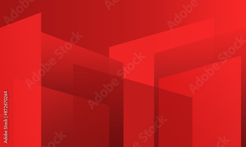 Minimal red geometric background. Dynamic shapes composition.jpg