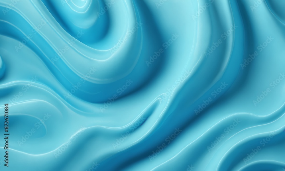 Fototapeta premium Abstract background with blue waves