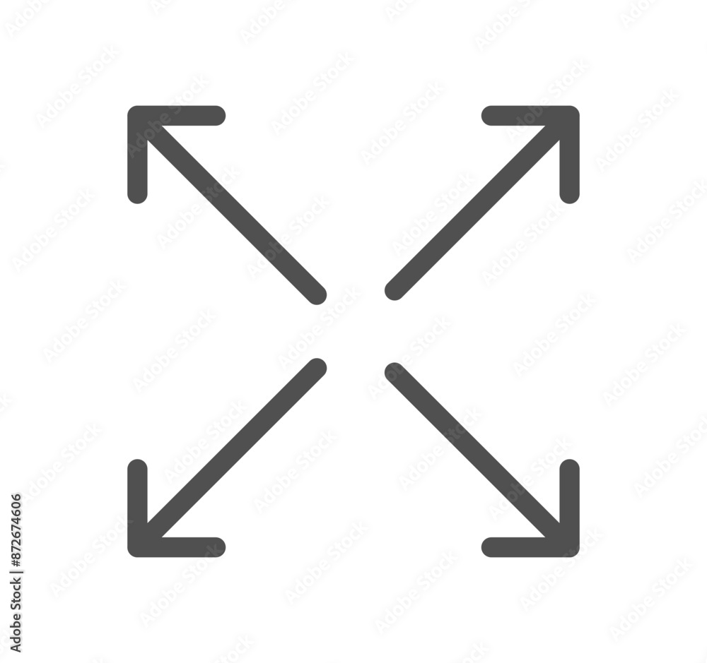 Arrows related icon outline and linear vector.
Arrows related icon outline and linear vector.