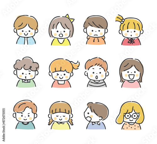 様々な子供のイラスト