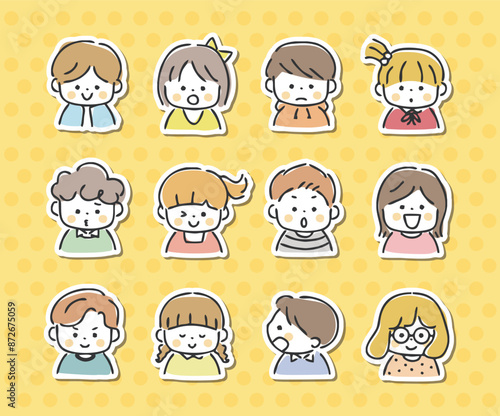 様々な子供のイラスト