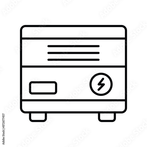 convector icon with white background vector stock illustration