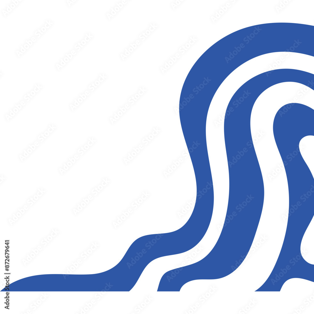 Abstract Wavy Corner Abstract Wavy Corner