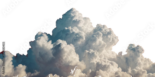 Vector realistic white soft cutout clean cumulus cloudscape cut out specials fog on transparent background.