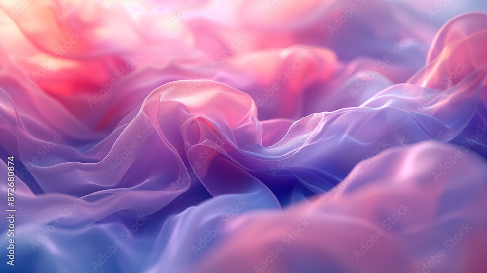 Obraz premium Modern pastel minimalist backdrop, great for presentations, featuring abstract shapes, gentle gradients, and a sleek, polished appearance.