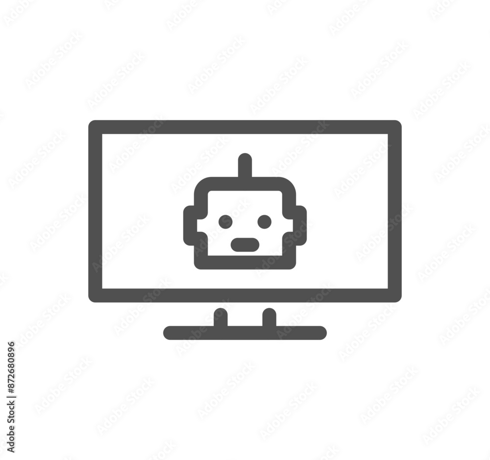 Robotic process automation related icon outline and linear vector.
Robotic process automation related icon outline and linear vector.