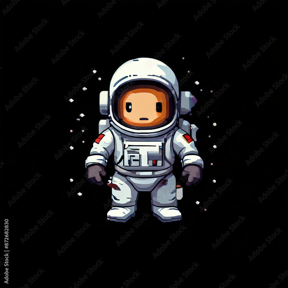 astronaut on black astronaut on black