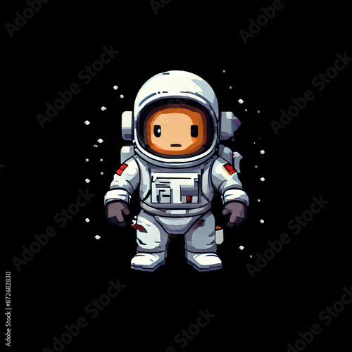astronaut on black