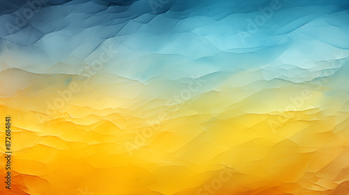 Abstract colorful watercolor paint blue and yellow background. texture for background