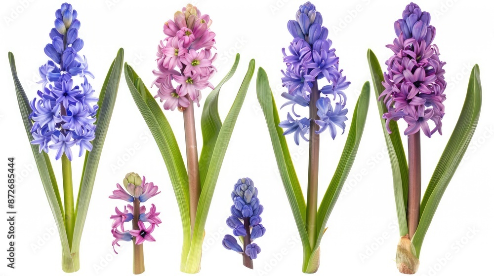 Fototapeta premium flowers isolated on white