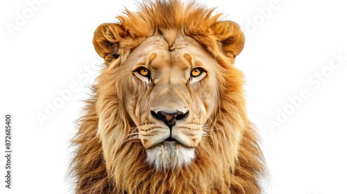 lion isolated on white background © Dz