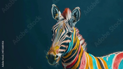 portrait of a zebra