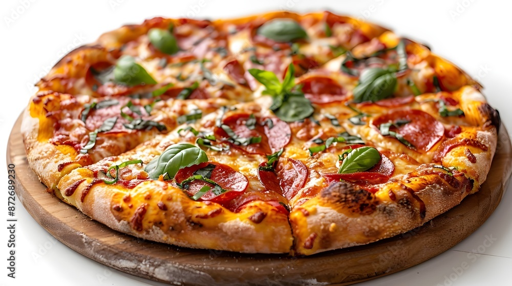 Delivery concept. Vegetable pizza in open cardboard box on wooden table
Delivery concept. Vegetable pizza in open cardboard box on wooden table