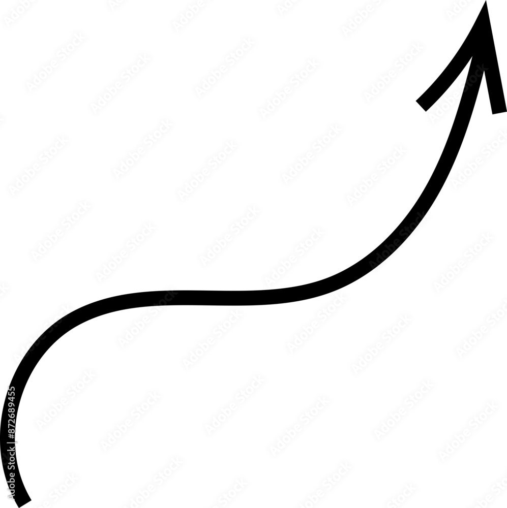 Spiral arrow doodle, wavy twist minimal squiggly line set. Curve comic turn way direction. Playful quirky simple free hand element Spiral arrow doodle, wavy twist minimal squiggly line set. Curve comic turn way direction. Playful quirky simple free hand element
